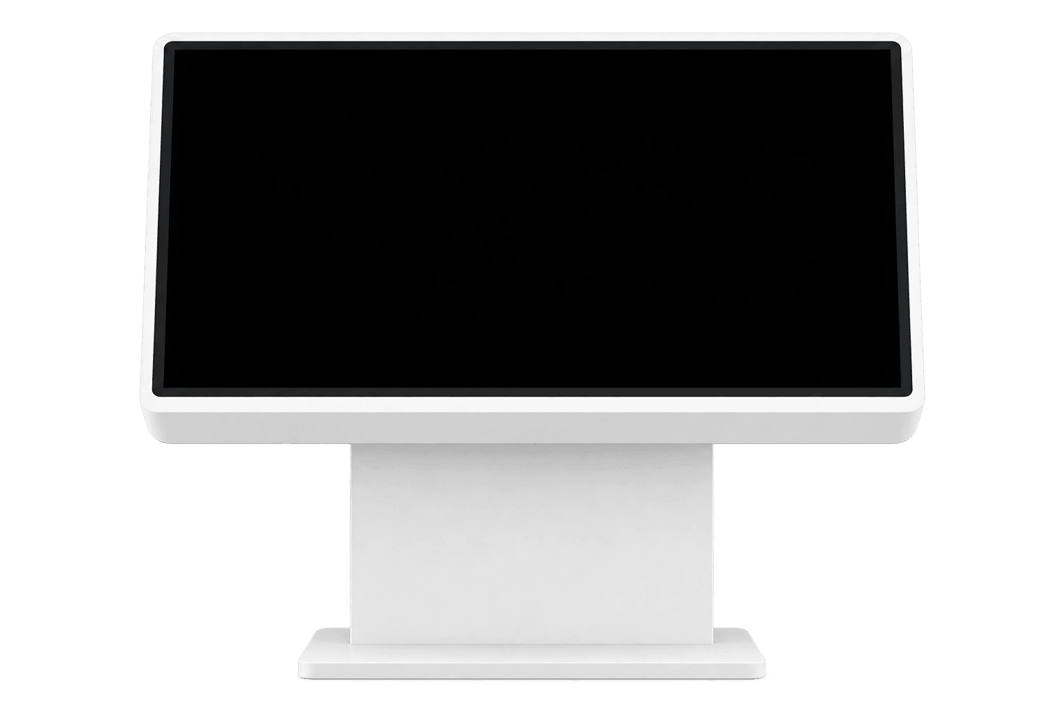 A white freestanding display presenting the Akarat experience
